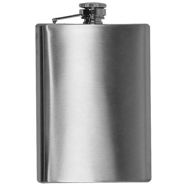 Logo trade promotional merchandise image of: Stainless steel hip flask KANSAS CITY 237 ml