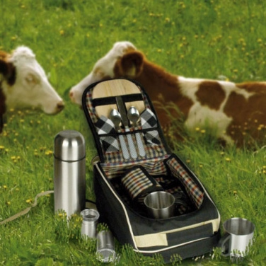 Logo trade corporate gift photo of: Luxurious picnic backpack with cool bag GEORGIA