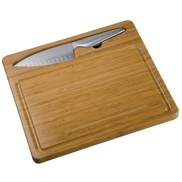 Logotrade promotional giveaway image of: Cutting board with knife MANTOVA
