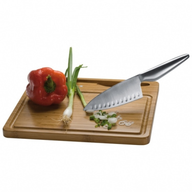 Logo trade business gifts image of: Cutting board with knife MANTOVA