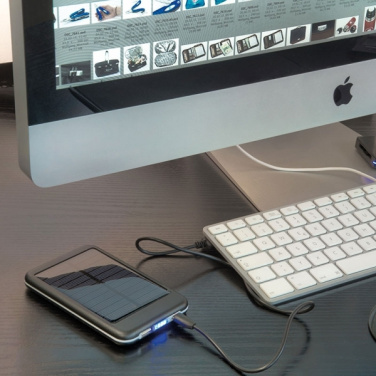 Logo trade promotional merchandise photo of: Solar power bank PHILADELPHIA