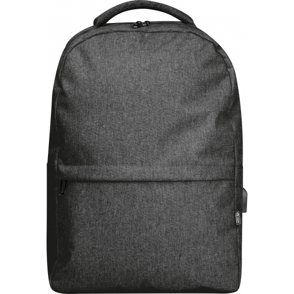 Logotrade promotional giveaway image of: rPET backpack RIMINI