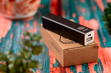 Logotrade advertising product image of: Metal power bank PORT HOPE 2200mAh