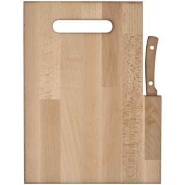 Logo trade promotional merchandise image of: Wooden board with knife LIZZANO