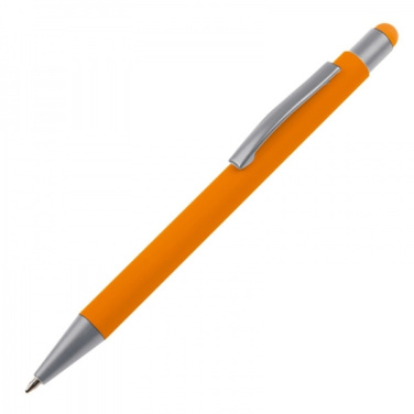 Logo trade business gifts image of: Metal ballpen touch pen soft touch SALT LAKE CITY