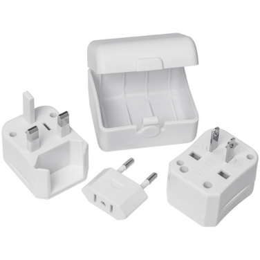 Logo trade promotional gifts picture of: Travel adapter PERU