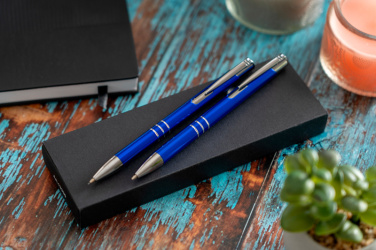 Logotrade promotional giveaway image of: Metal writing set CLAREMONT