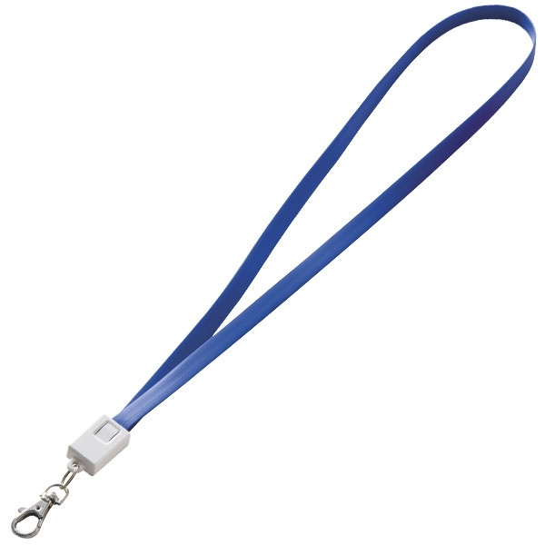 Logo trade promotional gifts image of: Lanyard with usb cable LE PORT