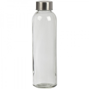 Logo trade promotional giveaways image of: Glass bottle KLAGENFURT 500 ml