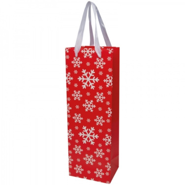 Logo trade advertising products picture of: Wine bag in Christmas design LAPLAND