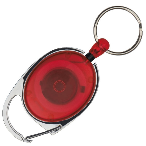 Logotrade advertising product image of: Ski-Pass with Carabiner Keyring EMPLOYEE