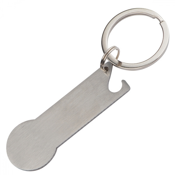 Logotrade corporate gift image of: Keyring with shopping cart chip STICKIT