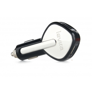 Logo trade promotional giveaways picture of: Dual USB Car Charger