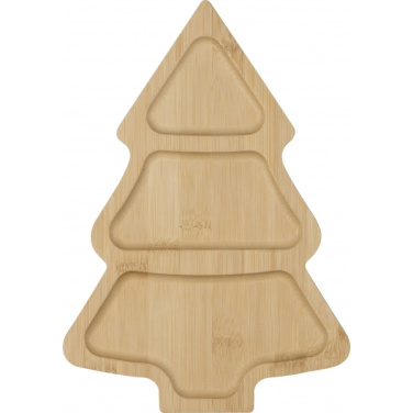 Logotrade corporate gift image of: Bamboo snack tray LOUISVILLE