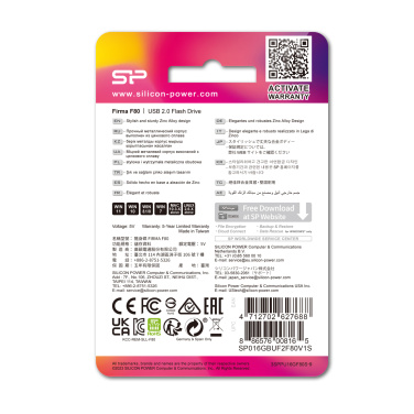 Logotrade promotional merchandise photo of: Pendrive silicon power F80 2.0