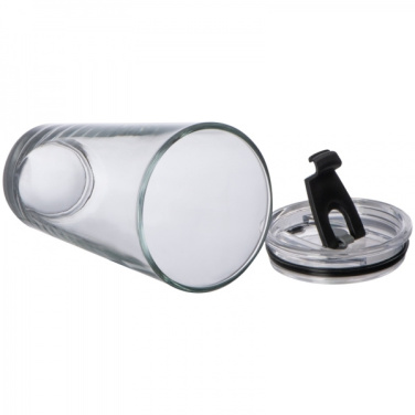 Logo trade corporate gifts picture of: Glass mug with lid WATTENSCHEID 400 ml