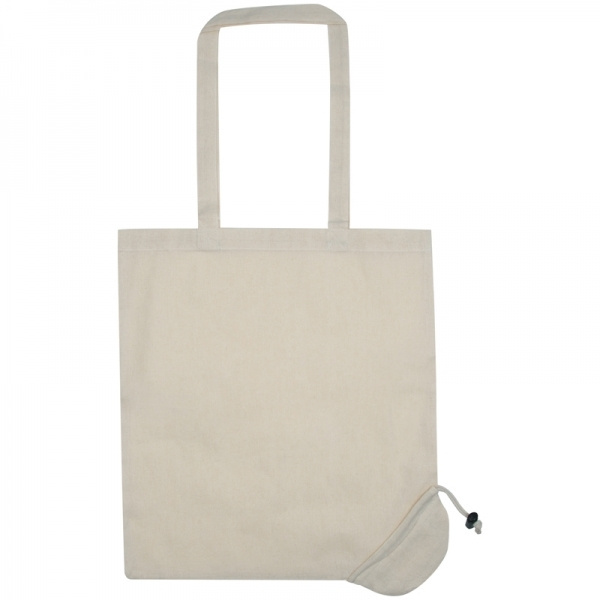 Logo trade promotional merchandise image of: Foldable cotton bag KLEHOLM