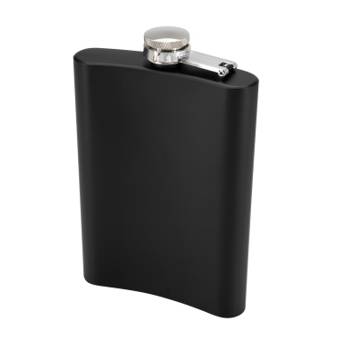 Logotrade promotional merchandise picture of: Hip flask OLYMPOS Schwarzwolf