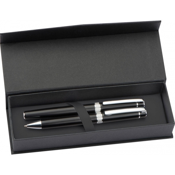 Logotrade promotional merchandise picture of: Metal writing set KARLOVAC