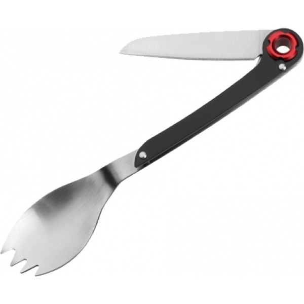 Logo trade business gift photo of: Multifunctional spoon LATEMAR Schwarzwolf