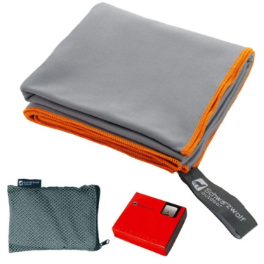 Logo trade promotional products image of: Towel MALAREN Schwarzwolf