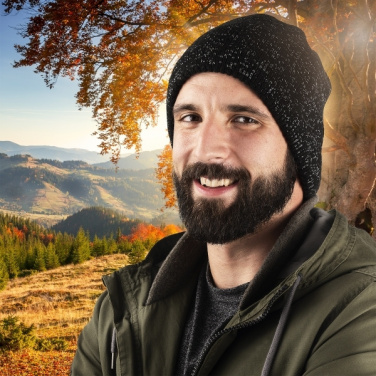 Logo trade advertising product photo of: Multifunctional bandana MOGOTON Schwarzwolf