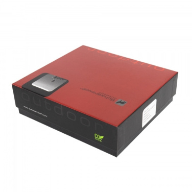 Logotrade promotional gift image of: Hip flask MADONIE Schwarzwolf