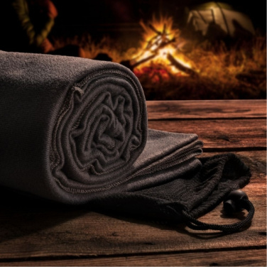 Logo trade promotional products picture of: Blanket BRISA Schwarzwolf