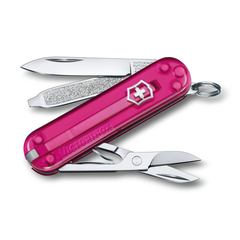 Logo trade corporate gifts picture of: Pocket knife Classic SD transparent Victorinox