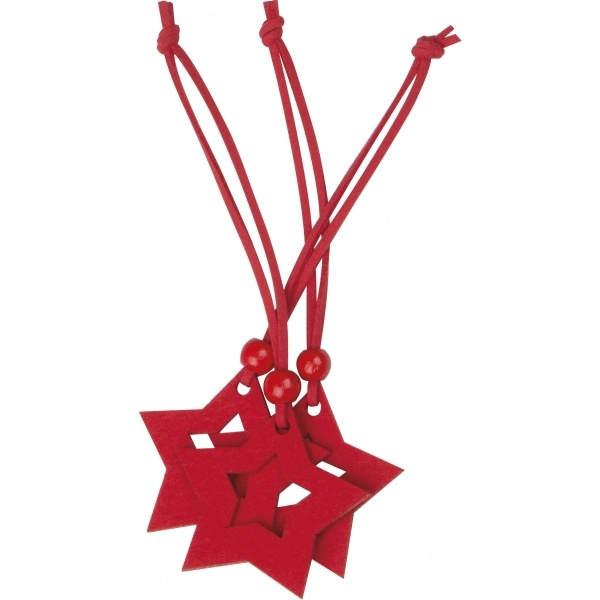 Logo trade promotional item photo of: Star pendant set ESSEN