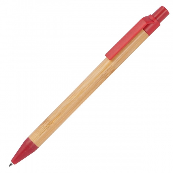 Logotrade promotional item picture of: Wheatstraw and bamboo ballpen HALLE