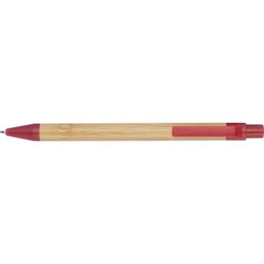 Logo trade promotional products image of: Wheatstraw and bamboo ballpen HALLE