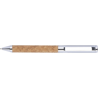 Logotrade business gifts photo of: Twist-ballpen metal and cork LILLEHAMMER