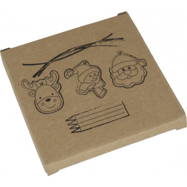 Logotrade promotional product image of: Christmas tree tag painting set DRESDEN