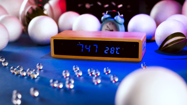 Logo trade promotional merchandise photo of: Desk clock TRONDHEIM