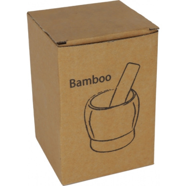 Logo trade business gift photo of: Wooden mortar SALVADOR