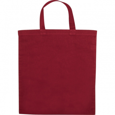 Logo trade advertising products image of: Cotton bag with short handles BREGENZ