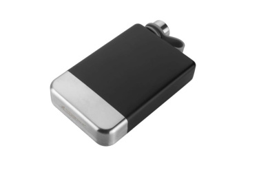 Logo trade promotional merchandise photo of: Hip flask HALTI Schwarzwolf