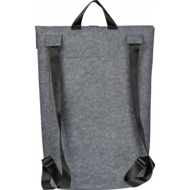 Logo trade advertising products image of: RPET Felt Backpack BIRMINGHAM