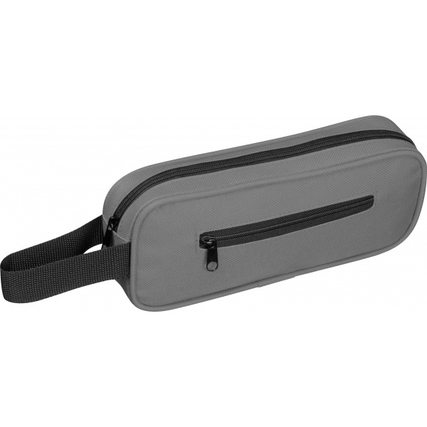 Logo trade promotional giveaway photo of: Toiletry bag RPET NEUCHATEL