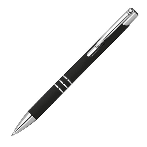 Logotrade promotional item image of: Semi gel pen soft touch DUNMORE