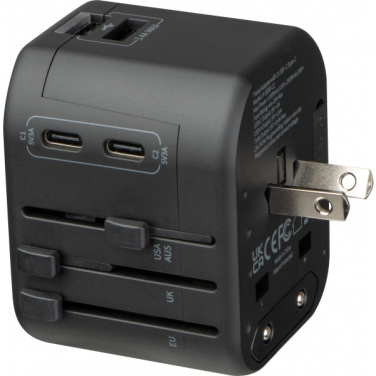 Logo trade promotional merchandise image of: Travel Adapter Maracena