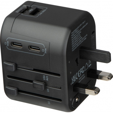 Logo trade promotional giveaways picture of: Travel Adapter Maracena