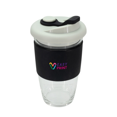 Logo trade promotional merchandise picture of: Glass coffee cup 424 ml