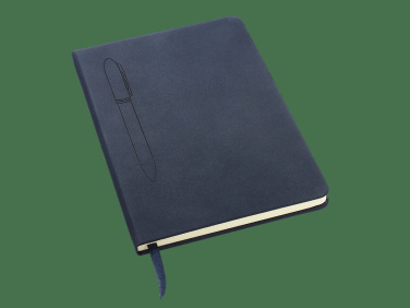 Logo trade promotional items image of: Magnetic notebook with a pen 124715100