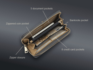 Logo trade corporate gifts image of: Wallet 36308300