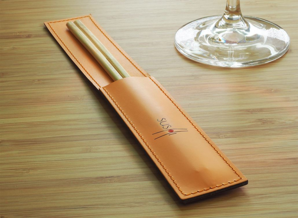 Logo trade promotional merchandise image of: Chopsticks case 1042094