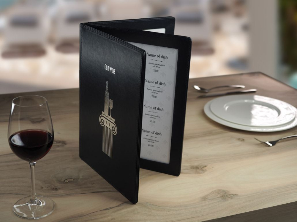 Logo trade corporate gifts picture of: Menu cover 1065119