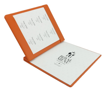 Logo trade promotional giveaways picture of: Menu cover 1085119