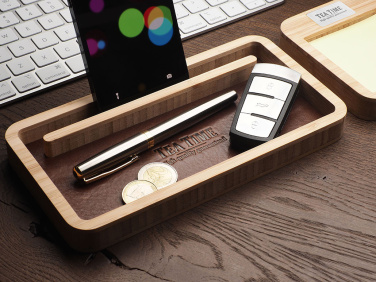 Logotrade promotional merchandise picture of: Wooden desk organiser 1852292